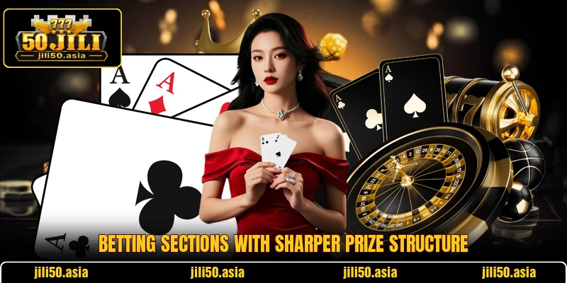 Betting sections with sharper prize structure