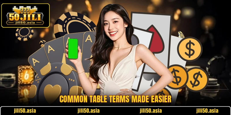 Common table terms made easier