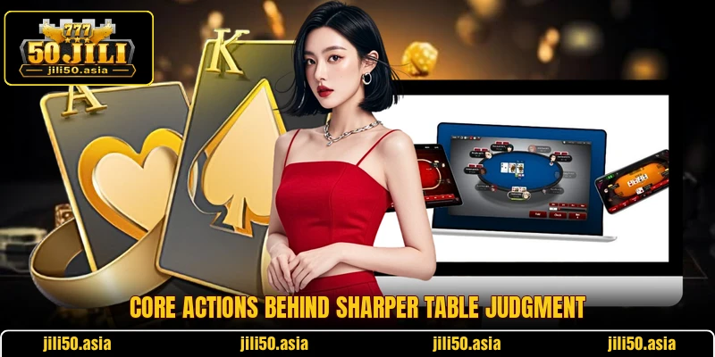 Core actions behind sharper table judgment