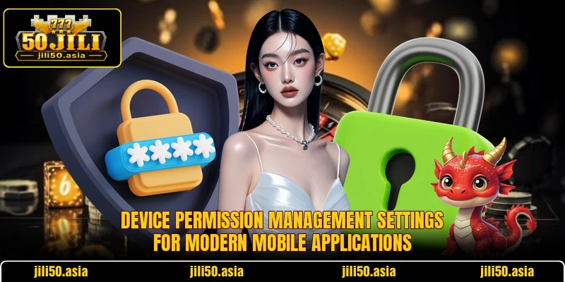Device permission management settings for modern mobile applications