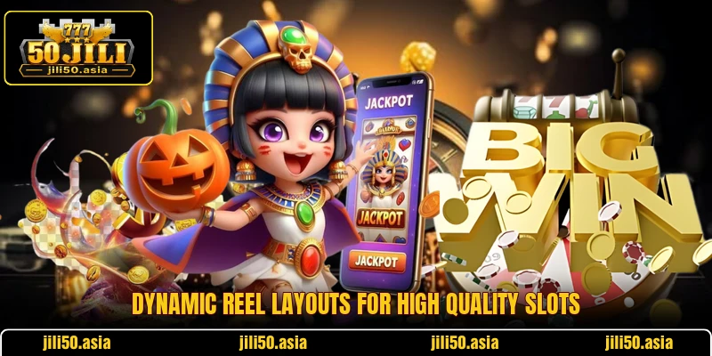 Dynamic reel layouts for high quality slots