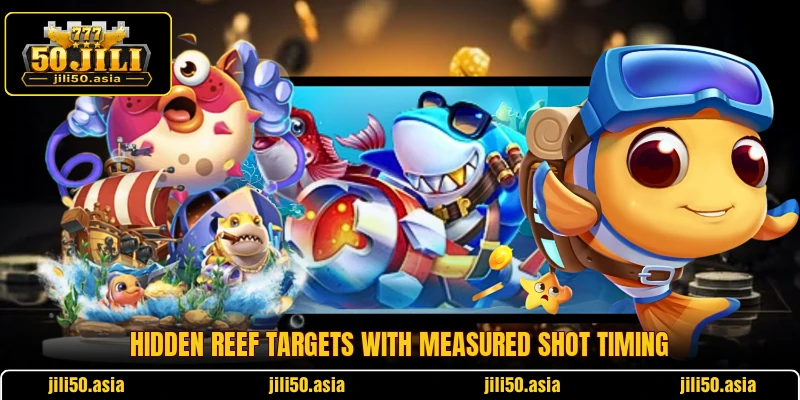 Hidden reef targets with measured shot timing