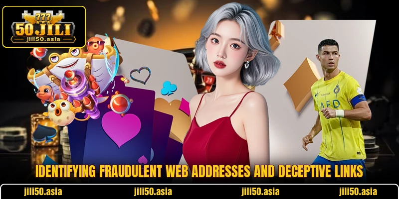 Identifying fraudulent web addresses and deceptive links