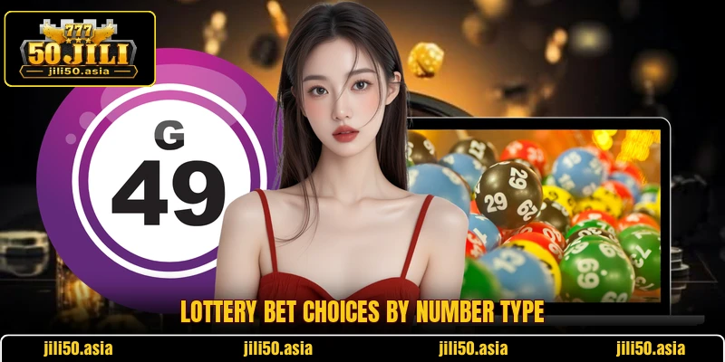 Lottery bet choices by number type