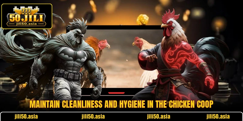 Maintain cleanliness and hygiene in the chicken coop