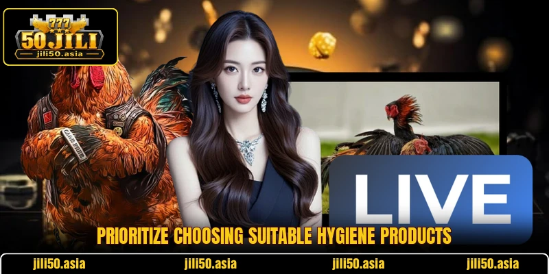 Prioritize choosing suitable hygiene products