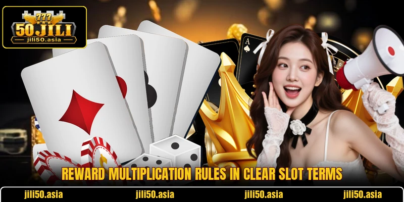 Reward multiplication rules in clear slot terms